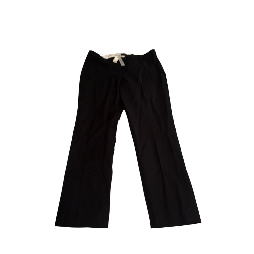 Talbots Newport Curvy Black Dress Pants Straight Leg Trousers Womens 16 NWT